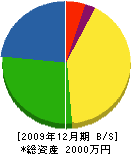 渋谷電気工事 貸借対照表 2009年12月期