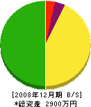 中川斫業 貸借対照表 2008年12月期