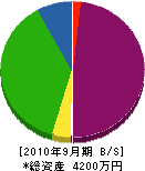 勝藤建設 貸借対照表 2010年9月期
