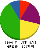 本田建設 貸借対照表 2008年11月期