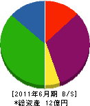 石川興業 貸借対照表 2011年6月期