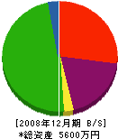 兼松建設 貸借対照表 2008年12月期