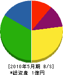 小野田石材 貸借対照表 2010年5月期