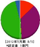 桝井建築事務所 貸借対照表 2012年5月期