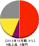 花塚石材店 損益計算書 2012年10月期