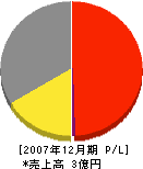 日本硝子建具 損益計算書 2007年12月期