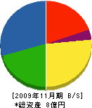 横井工業 貸借対照表 2009年11月期