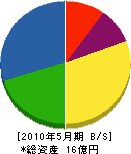鶴見精機 貸借対照表 2010年5月期