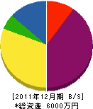 新井組 貸借対照表 2011年12月期 新井組 貸借対照表 2011年12月期