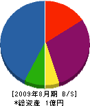 長沢建設 貸借対照表 2009年8月期