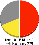 元町電機 損益計算書 2013年3月期