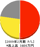 塩田土木 損益計算書 2009年2月期