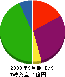 相田工務店 貸借対照表 2008年9月期
