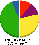 鈴木建設 貸借対照表 2010年7月期