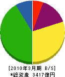 三菱倉庫 貸借対照表 2010年3月期
