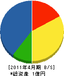坂本組 貸借対照表 2011年4月期