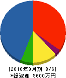 誠草園 貸借対照表 2010年9月期