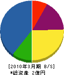 菊地組 貸借対照表 2010年3月期