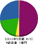 粂川工業 貸借対照表 2012年5月期