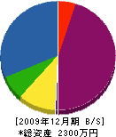 村尾建設 貸借対照表 2009年12月期