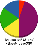 ヤマベ設備 貸借対照表 2008年12月期