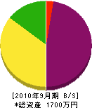 ハシヅメハウジング 貸借対照表 2010年9月期