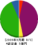 弘和土木 貸借対照表 2009年9月期