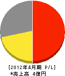 山本総合防災 損益計算書 2012年4月期