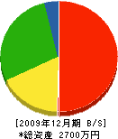 大成緑化 貸借対照表 2009年12月期
