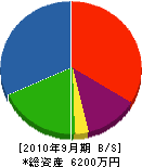 渡辺鉄工 貸借対照表 2010年9月期