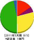 川尻電気工事 貸借対照表 2011年5月期