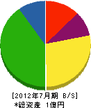 鈴木建設 貸借対照表 2012年7月期