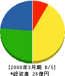 島田基礎工業 貸借対照表 2008年3月期