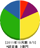 川尻電気 貸借対照表 2011年10月期