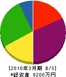 武蔵野綜合防災 貸借対照表 2010年3月期