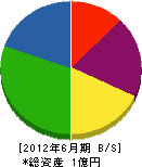山田管工 貸借対照表 2012年6月期