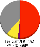 松東電機 損益計算書 2012年7月期