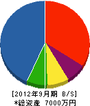 飯塚組 貸借対照表 2012年9月期