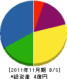 池田技建工業 貸借対照表 2011年11月期