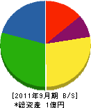 玉田産業 貸借対照表 2011年9月期