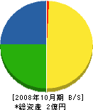 貝戸組 貸借対照表 2008年10月期