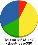 小河電気 貸借対照表 2010年12月期