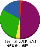 ナカシマ設備工業 貸借対照表 2011年12月期