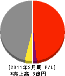日南鉄構 損益計算書 2011年9月期