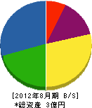 埼玉植物園 貸借対照表 2012年8月期