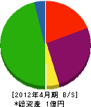 小川塗装 貸借対照表 2012年4月期
