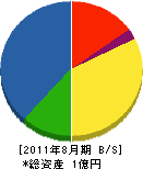鈴木電気晃産 貸借対照表 2011年8月期
