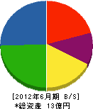 菊鷹産業 貸借対照表 2012年6月期