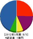 小島組 貸借対照表 2012年3月期