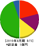 渡辺工業 貸借対照表 2010年4月期